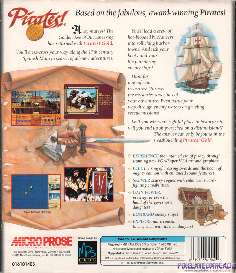 Pirates! Gold Cover Art: Pirates! Gold Cover Art: