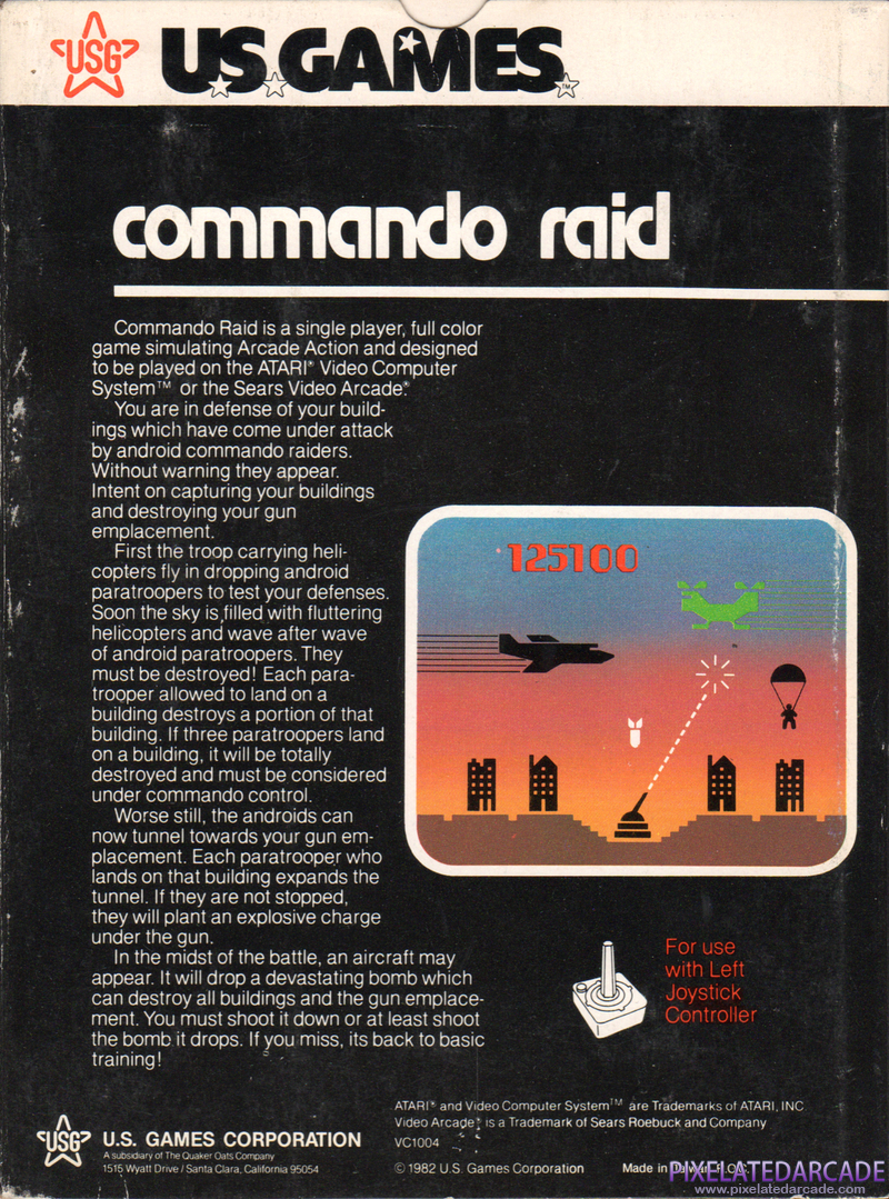 Commando Raid Cover Art: Commando Raid Cover Art: