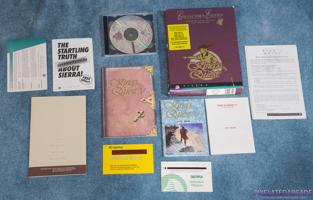 King's Quest: Collector's Edition Cover Art: Box and Contents King's Quest: Collector's Edition Cover Art: Box and Contents