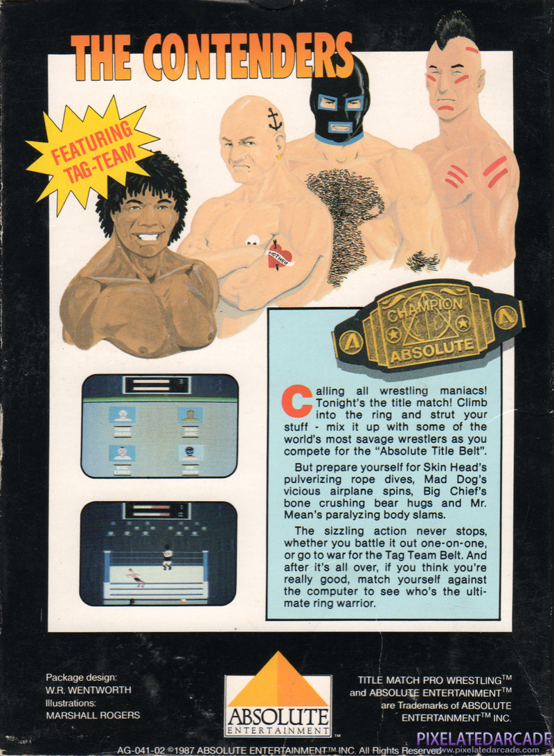 Title Match Pro Wrestling Cover Art: Title Match Pro Wrestling Cover Art: