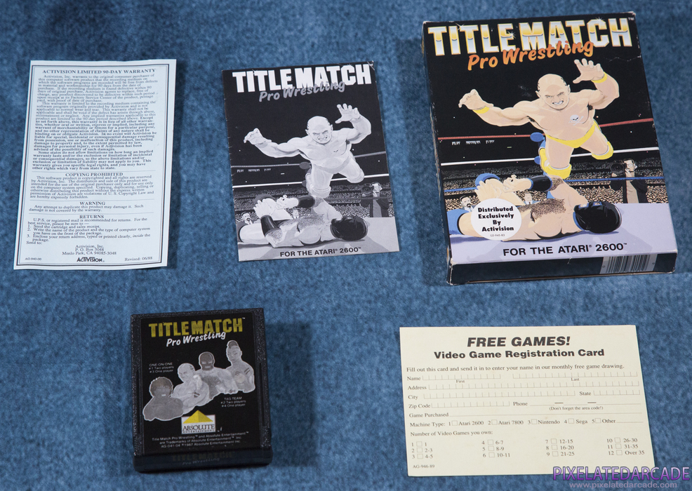 Title Match Pro Wrestling Cover Art: Box and Contents Title Match Pro Wrestling Cover Art: Box and Contents