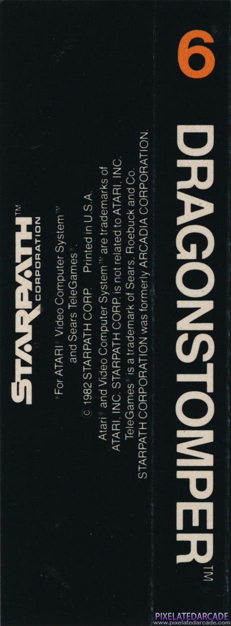 DragonStomper Cover Art: Side and Back