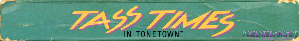 Tass Times in Tonetown Cover Art: Top Spine Tass Times in Tonetown Cover Art: Top Spine