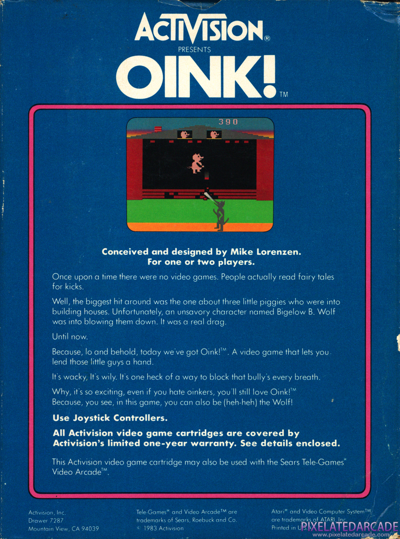 Oink! Cover Art: Oink! Cover Art:
