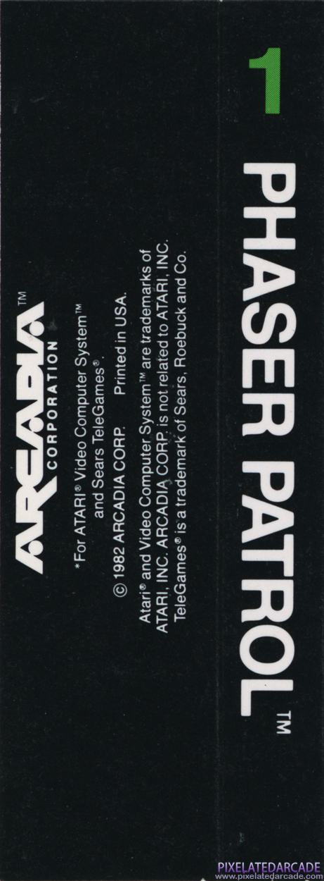 Phaser Patrol Cover Art: Side and Back Phaser Patrol Cover Art: Side and Back