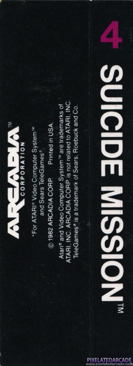Suicide Mission Cover Art: Side and Back Suicide Mission Cover Art: Side and Back