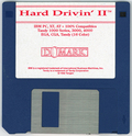 Media (3.5" Disk) - Hard Drivin' II - Front