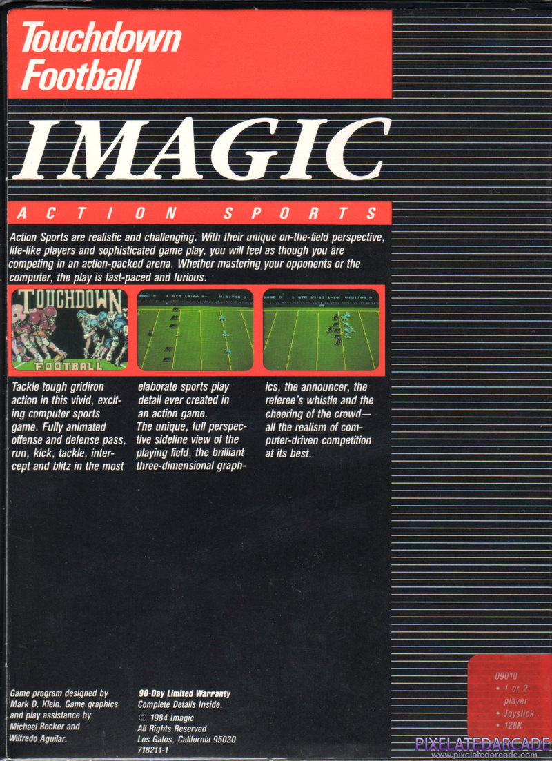 Touchdown Football Cover Art: Touchdown Football Cover Art: