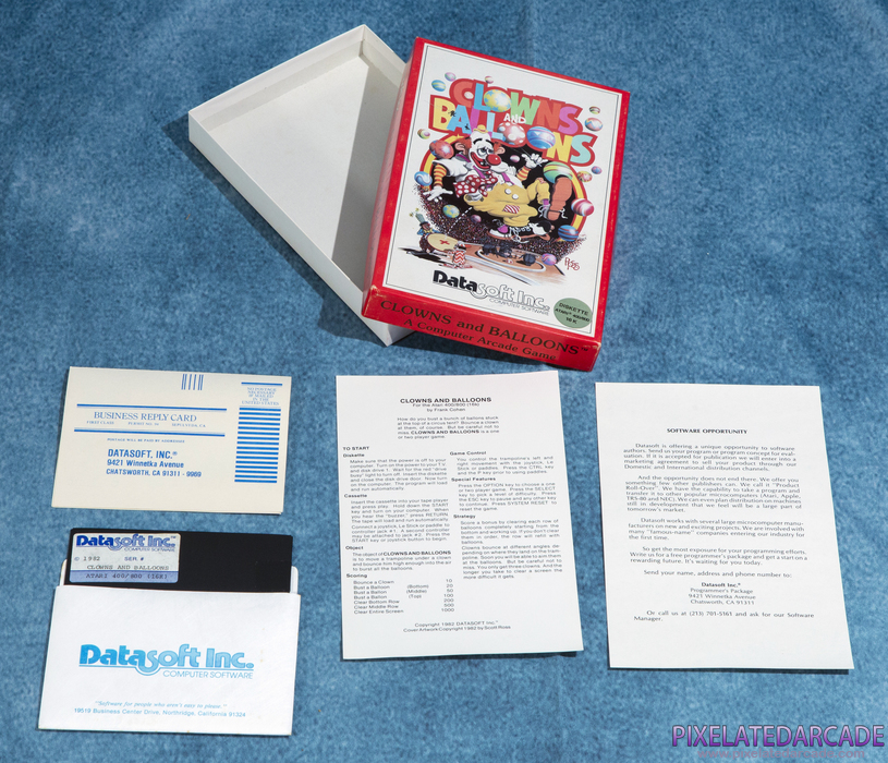 Clowns and Balloons Cover Art: Box and Contents Clowns and Balloons Cover Art: Box and Contents