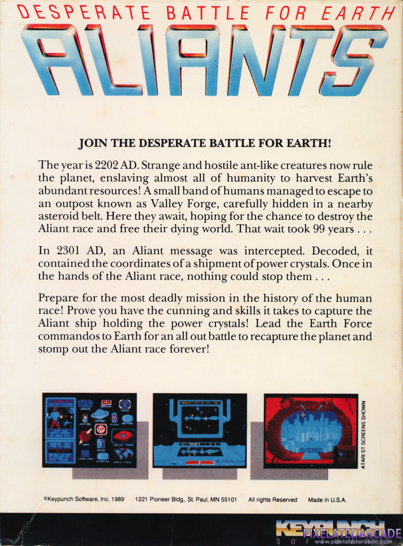 Aliants: The Desperate Battle For Earth! Cover Art: Aliants: The Desperate Battle For Earth! Cover Art: