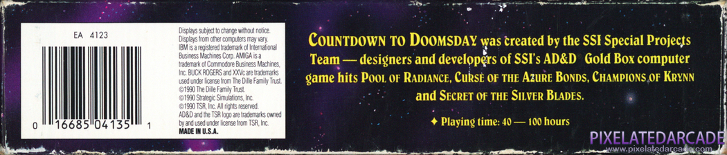 Buck Rogers: Countdown to Doomsday Cover Art: Bottom Spine Buck Rogers: Countdown to Doomsday Cover Art: Bottom Spine