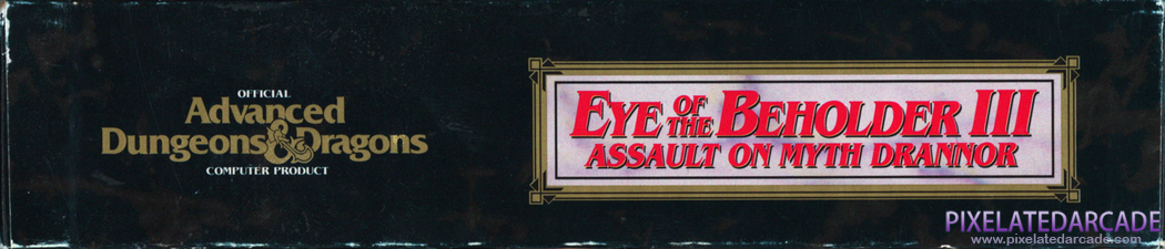 Eye of the Beholder III: Assault on Myth Drannor Cover Art: Top Spine Eye of the Beholder III: Assault on Myth Drannor Cover Art: Top Spine