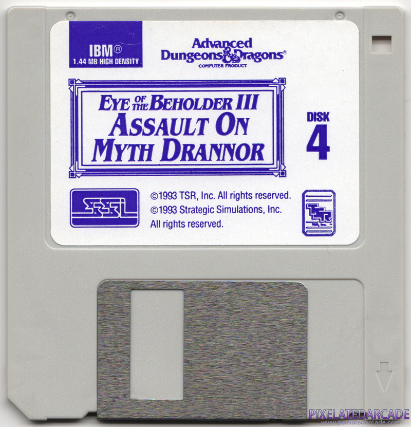 Eye of the Beholder III: Assault on Myth Drannor Cover Art: Disk 4 of 4 Eye of the Beholder III: Assault on Myth Drannor Cover Art: Disk 4 of 4