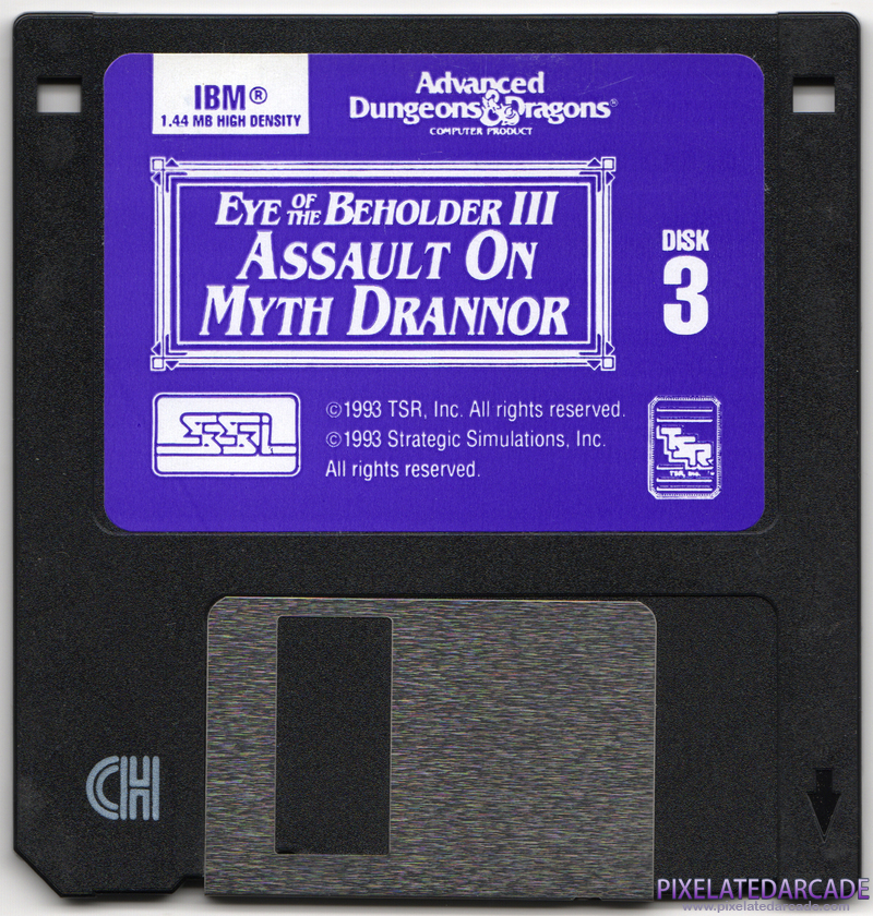 Eye of the Beholder III: Assault on Myth Drannor Cover Art: Disk 3 of 4 Eye of the Beholder III: Assault on Myth Drannor Cover Art: Disk 3 of 4