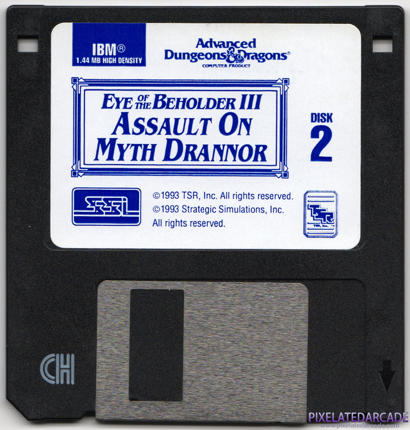 Eye of the Beholder III: Assault on Myth Drannor Cover Art: Disk 2 of 4 Eye of the Beholder III: Assault on Myth Drannor Cover Art: Disk 2 of 4