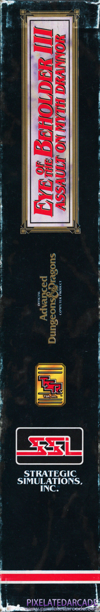Eye of the Beholder III: Assault on Myth Drannor Cover Art: Right Spine Eye of the Beholder III: Assault on Myth Drannor Cover Art: Right Spine