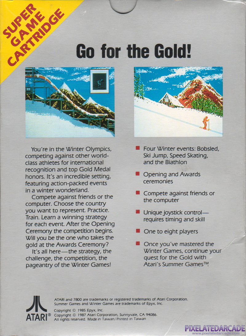 Winter Games Cover Art: Winter Games Cover Art: