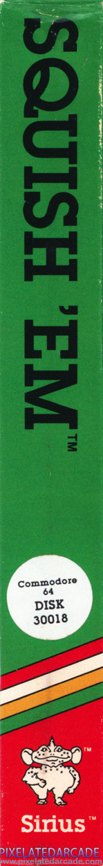 Squish 'Em Cover Art: Left Spine