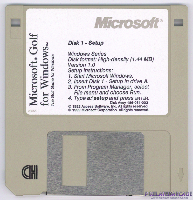 Microsoft Golf Cover Art: Disk 1 of 2 Microsoft Golf Cover Art: Disk 1 of 2