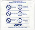 Disk Sleeve - Back