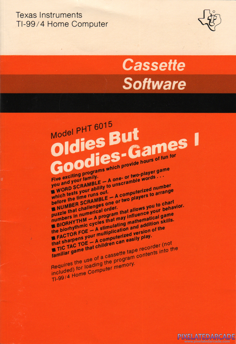 Oldies But Goodies - Games I Cover Art: Front Oldies But Goodies - Games I Cover Art: Front