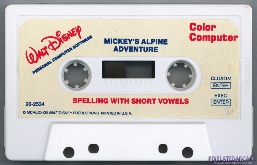 Mickey's Alpine Adventure Cover Art: Back Mickey's Alpine Adventure Cover Art: Back