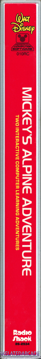 Mickey's Alpine Adventure Cover Art: Left Spine
