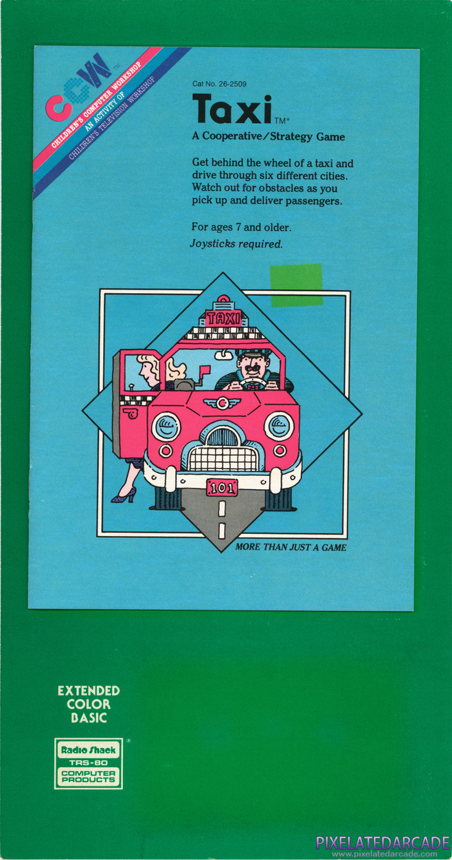 Taxi Cover Art: Backing Card & Manual