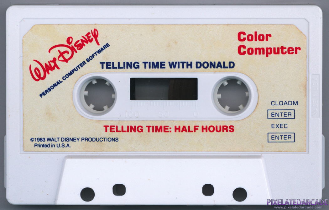 Telling Time With Donald Cover Art: Back Telling Time With Donald Cover Art: Back