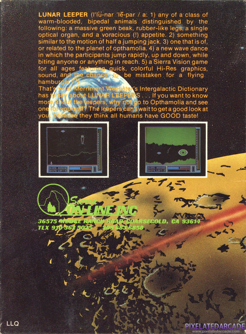 Lunar Leeper Cover Art: Lunar Leeper Cover Art:
