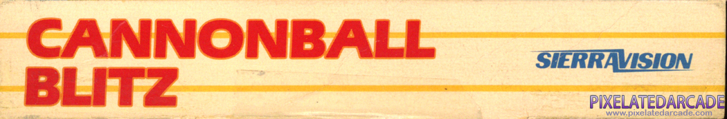 Cannonball Blitz Cover Art: Top Spine