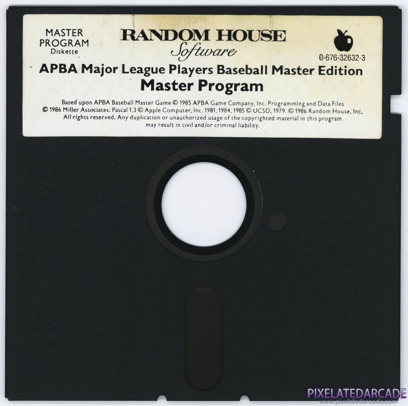 APBA Major League Players Baseball: 1989 Master Edition Cover Art: Disk 1 of 3 - Front APBA Major League Players Baseball: 1989 Master Edition Cover Art: Disk 1 of 3 - Front