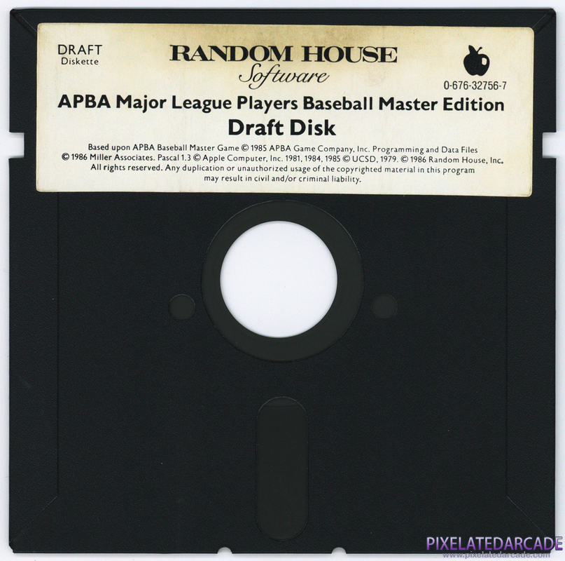 APBA Major League Players Baseball: 1989 Master Edition Cover Art: Disk 3 of 3 - Back APBA Major League Players Baseball: 1989 Master Edition Cover Art: Disk 3 of 3 - Back
