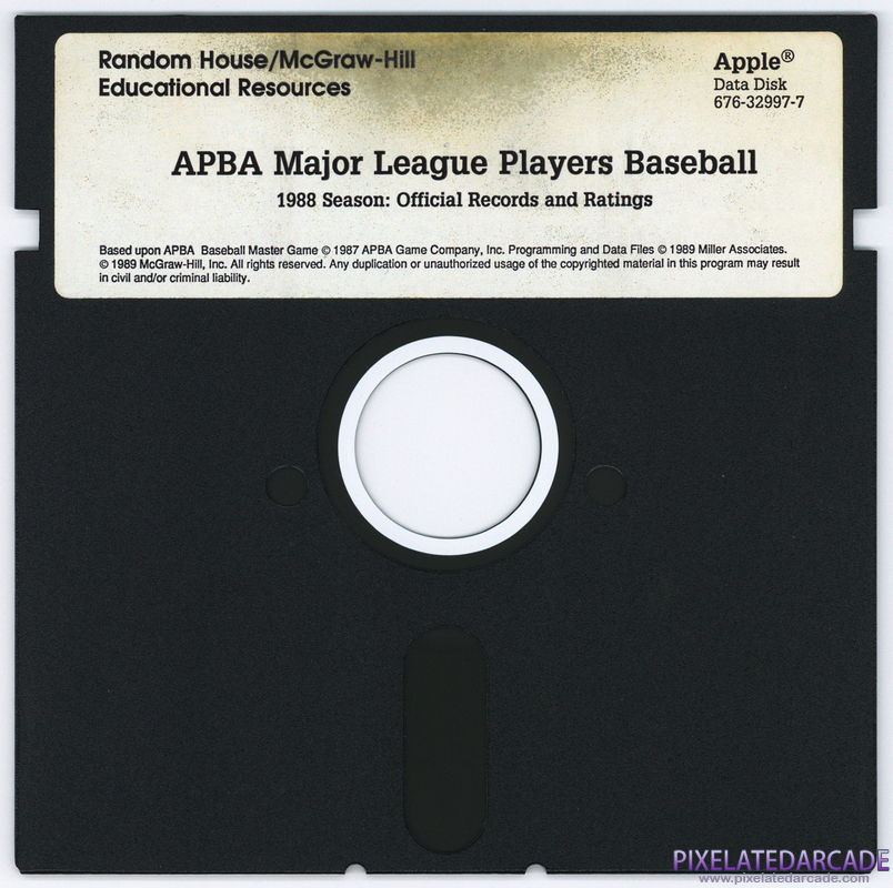 APBA Major League Players Baseball: 1989 Master Edition Cover Art: Disk 2 of 3 - Front APBA Major League Players Baseball: 1989 Master Edition Cover Art: Disk 2 of 3 - Front