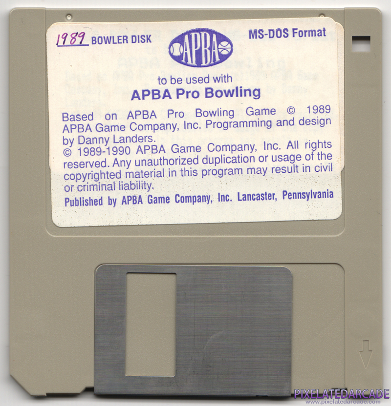 APBA Pro Bowling Cover Art: Disk 2 of 2 APBA Pro Bowling Cover Art: Disk 2 of 2
