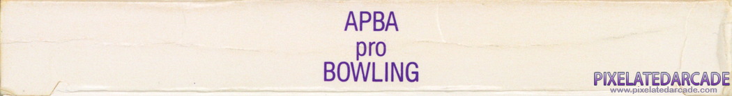 APBA Pro Bowling Cover Art: Bottom Spine APBA Pro Bowling Cover Art: Bottom Spine