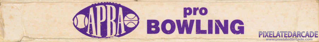APBA Pro Bowling Cover Art: Top Spine APBA Pro Bowling Cover Art: Top Spine