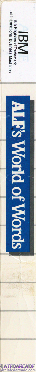 ALF's World of Words Cover Art: Left Spine ALF's World of Words Cover Art: Left Spine