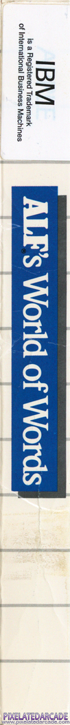 ALF's World of Words Cover Art: Right Spine ALF's World of Words Cover Art: Right Spine