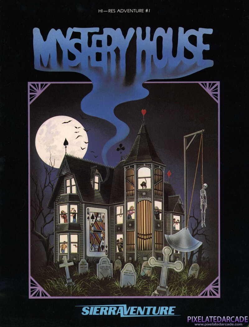 Hi-Res Adventure #1: Mystery House Cover Art: 