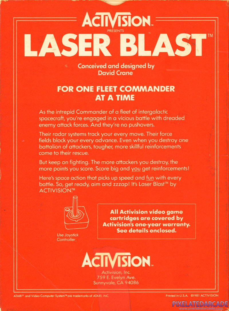 Laser Blast Cover Art: Laser Blast Cover Art: