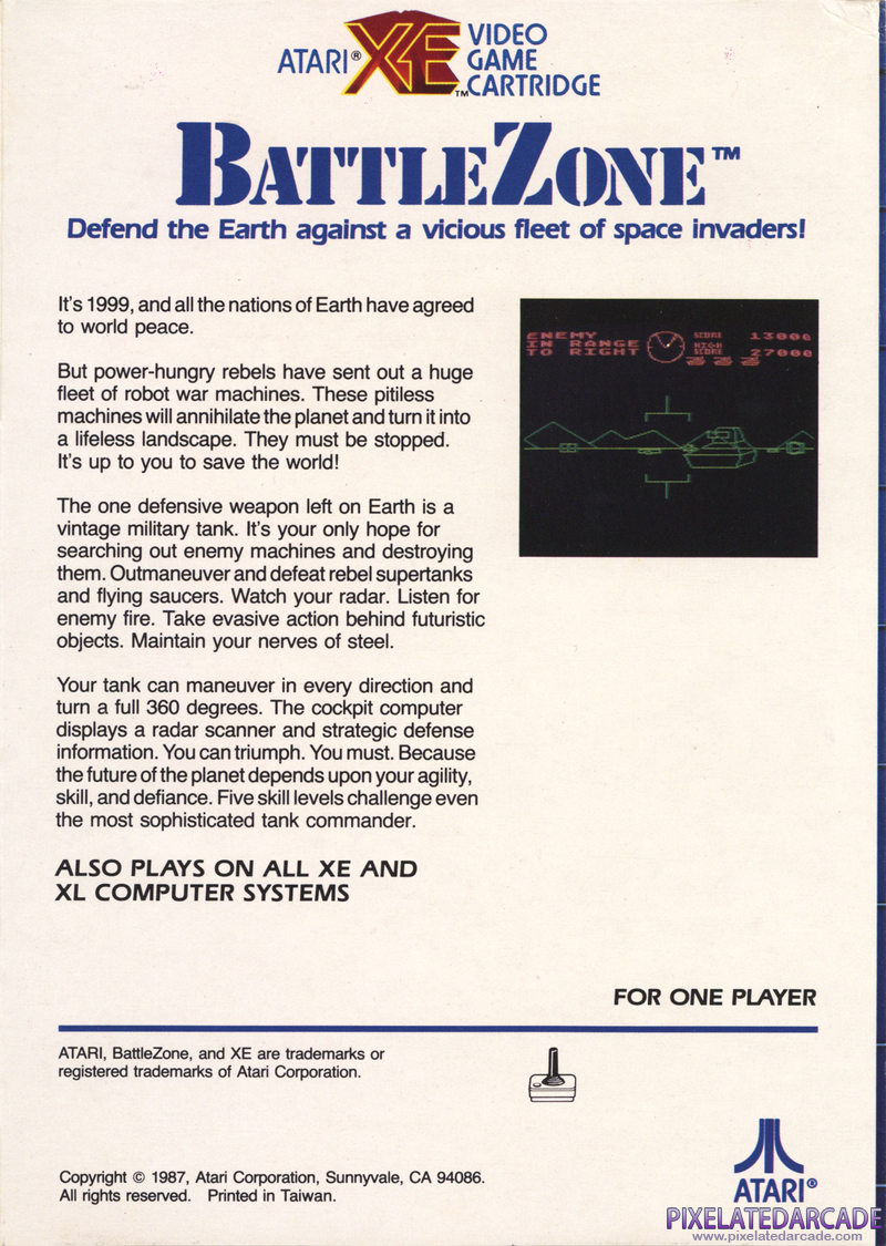Battlezone Cover Art: 