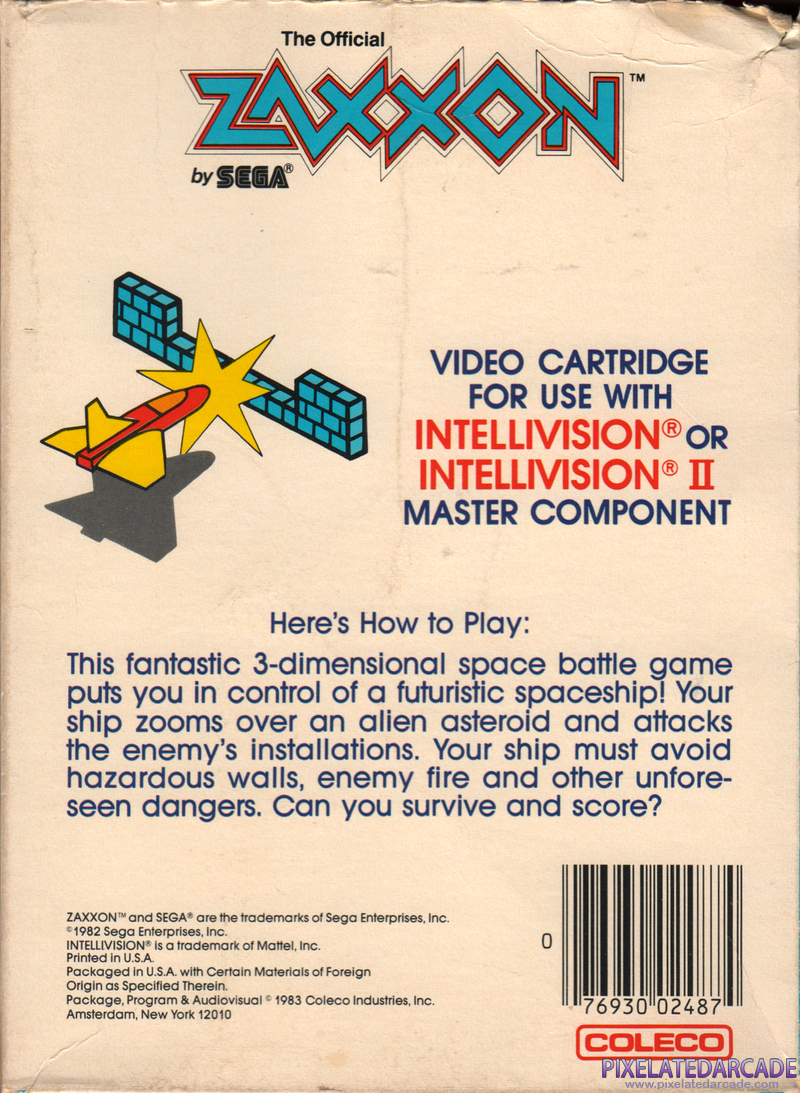Zaxxon Cover Art: Zaxxon Cover Art: