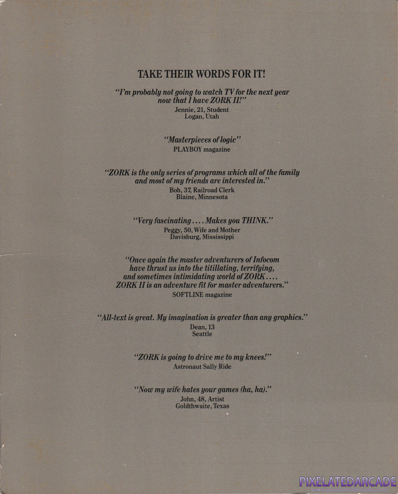 Zork II: The Wizard of Frobozz Cover Art: Left Side Zork II: The Wizard of Frobozz Cover Art: Left Side