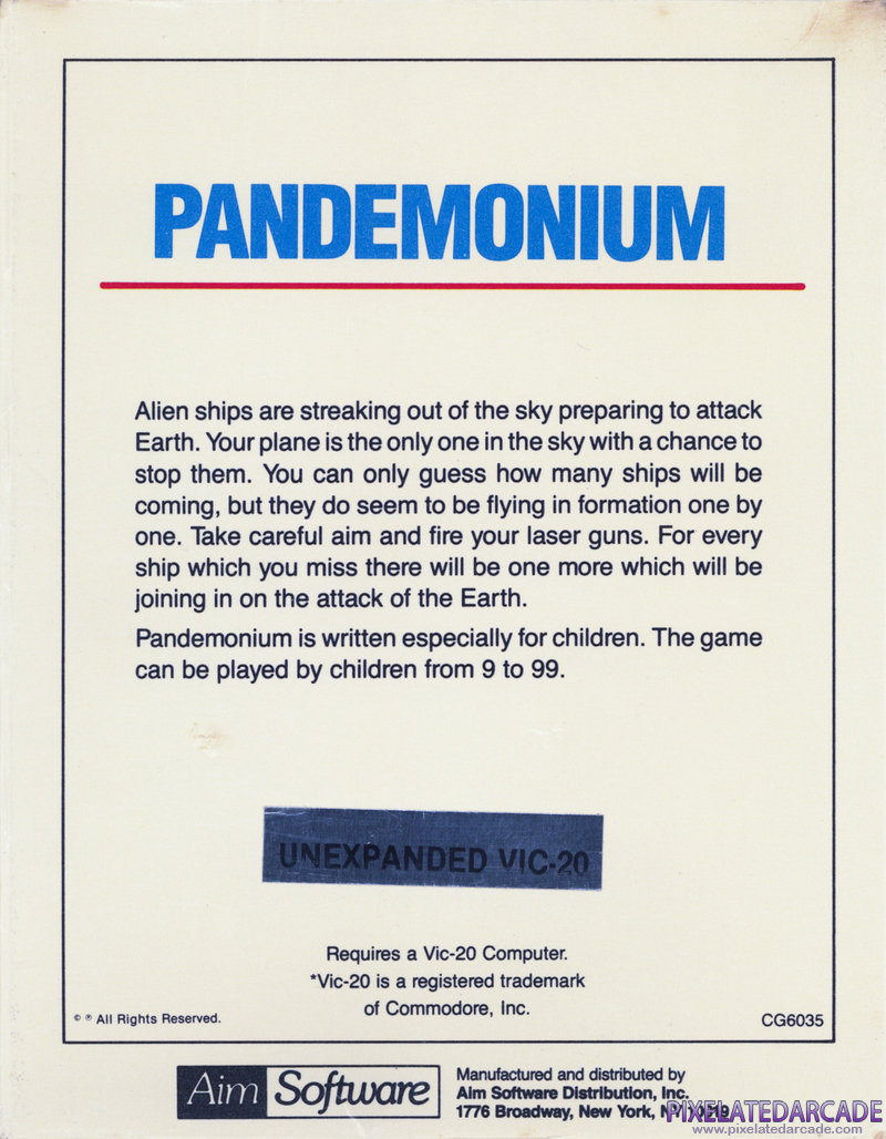 Pandemonium Cover Art: 