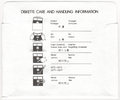Disk Sleeve - Back