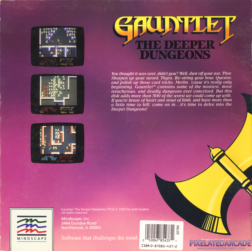 Gauntlet: The Deeper Dungeons Cover Art: Gauntlet: The Deeper Dungeons Cover Art: