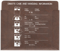 Disk Sleeve - Back