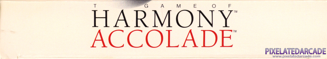Game of Harmony, The Cover Art: Top Spine Game of Harmony, The Cover Art: Top Spine