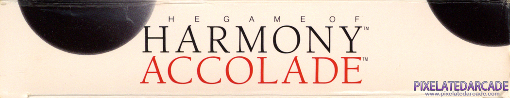 Game of Harmony, The Cover Art: Bottom Spine Game of Harmony, The Cover Art: Bottom Spine
